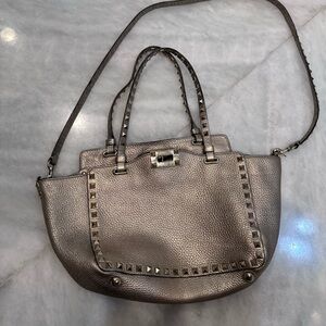 Valentino Garavani Metallic Studded Shoulder Bag